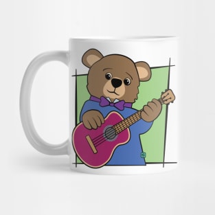 Bear Cub Guitar Music Mug